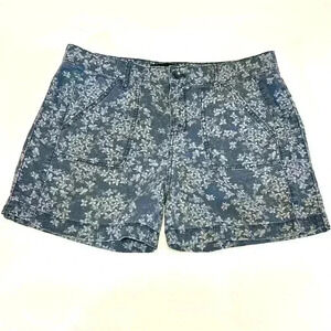 Calvin Klein Women's Shorts Cotton Summer  Breathable Floral Vacation Hike Beach